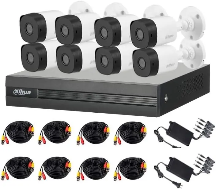 Dahua Cooper XVR1B08KIT- Kit 8 Canales 2 MEGAPIXELES/2 CH IP
