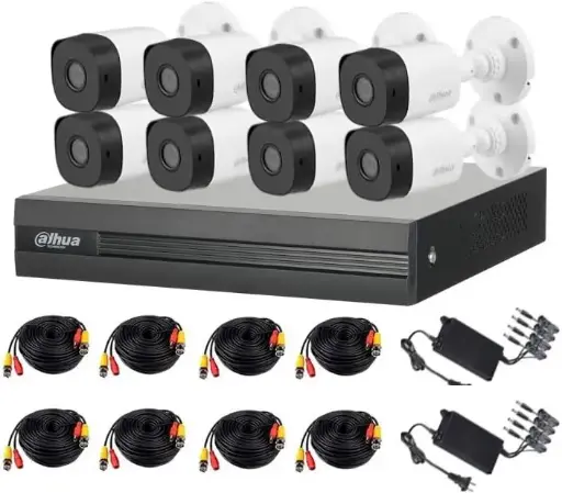 Dahua Cooper XVR1B08KIT- Kit 8 Canales 2 MEGAPIXELES/2 CH IP
